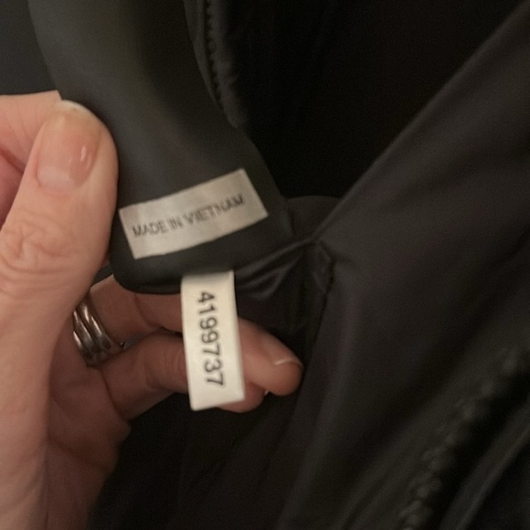 Barbour Beacon Ross diamond logo puffer jacket in black size large - Picture 12 of 14